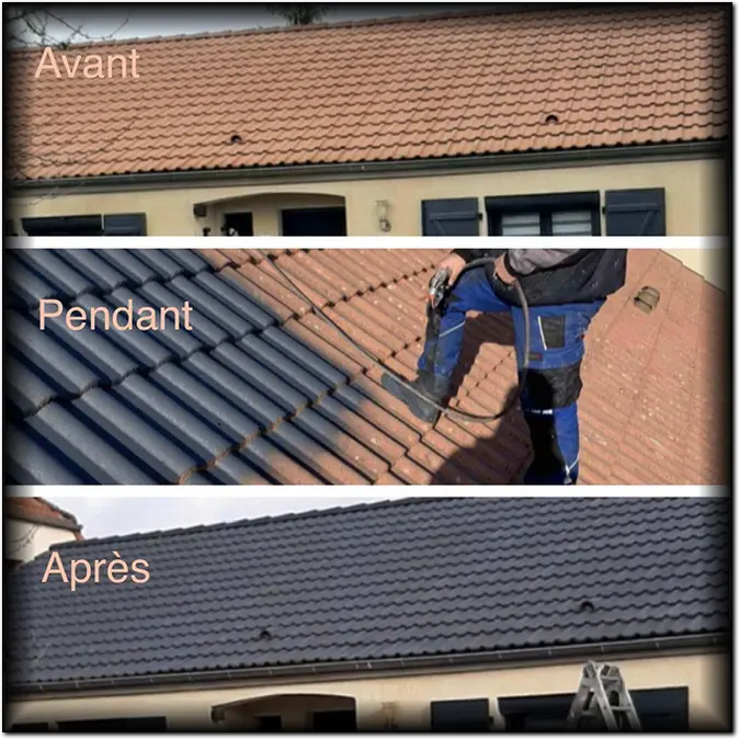 Peinture de toiture, hydrofuge coloré toiture Angoulême Charente 16